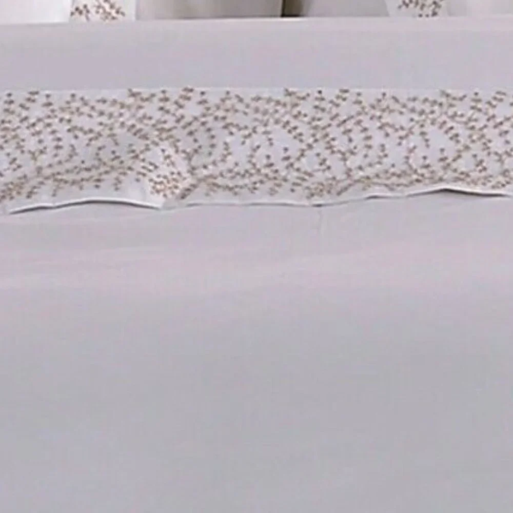 Christy Hampton Embroidered Floral Queen Duvet Cover